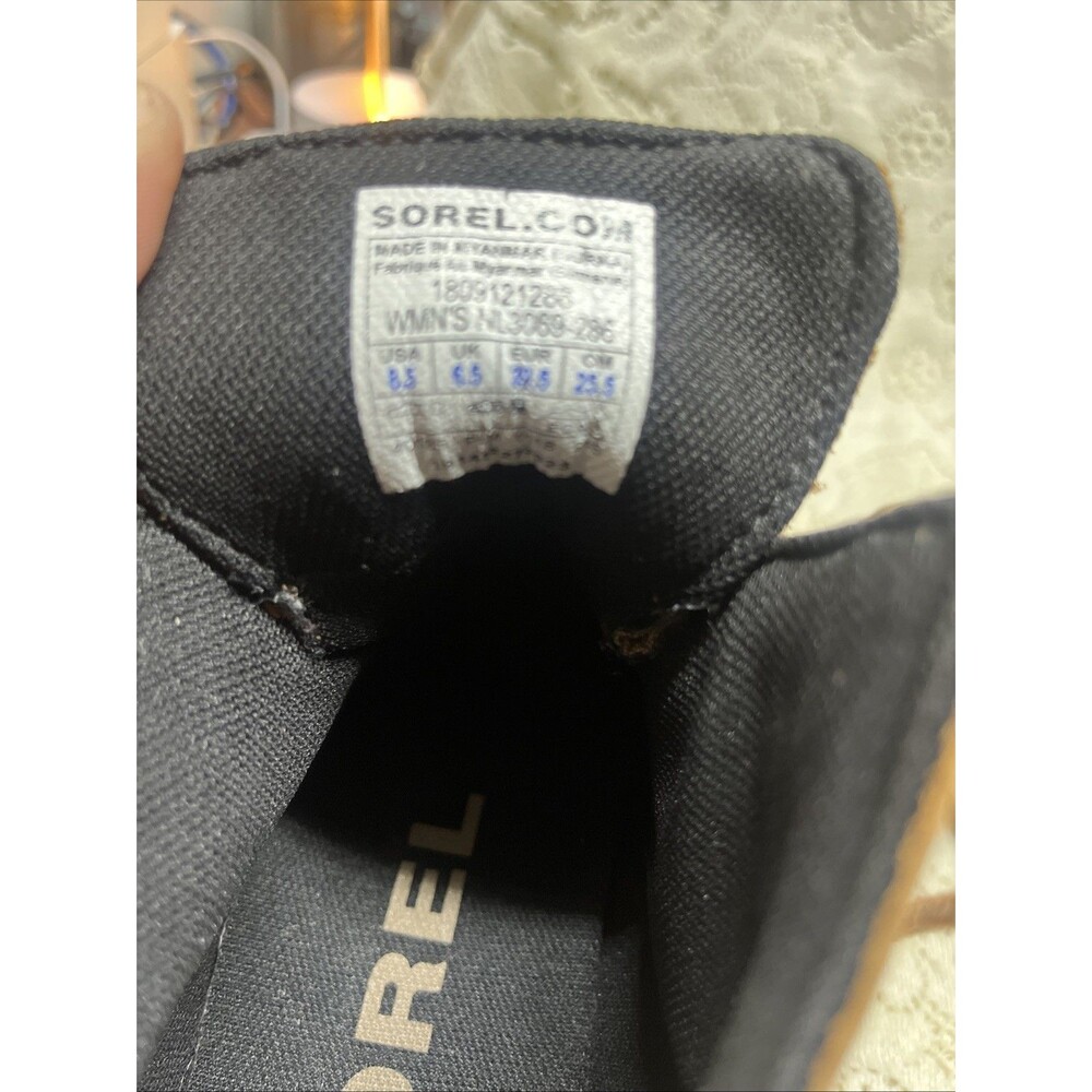Sorel Out n About Womens 8.5 Duck Boots Brown Leather Lace Up Ankle Shoes - Picture 6 of 6
